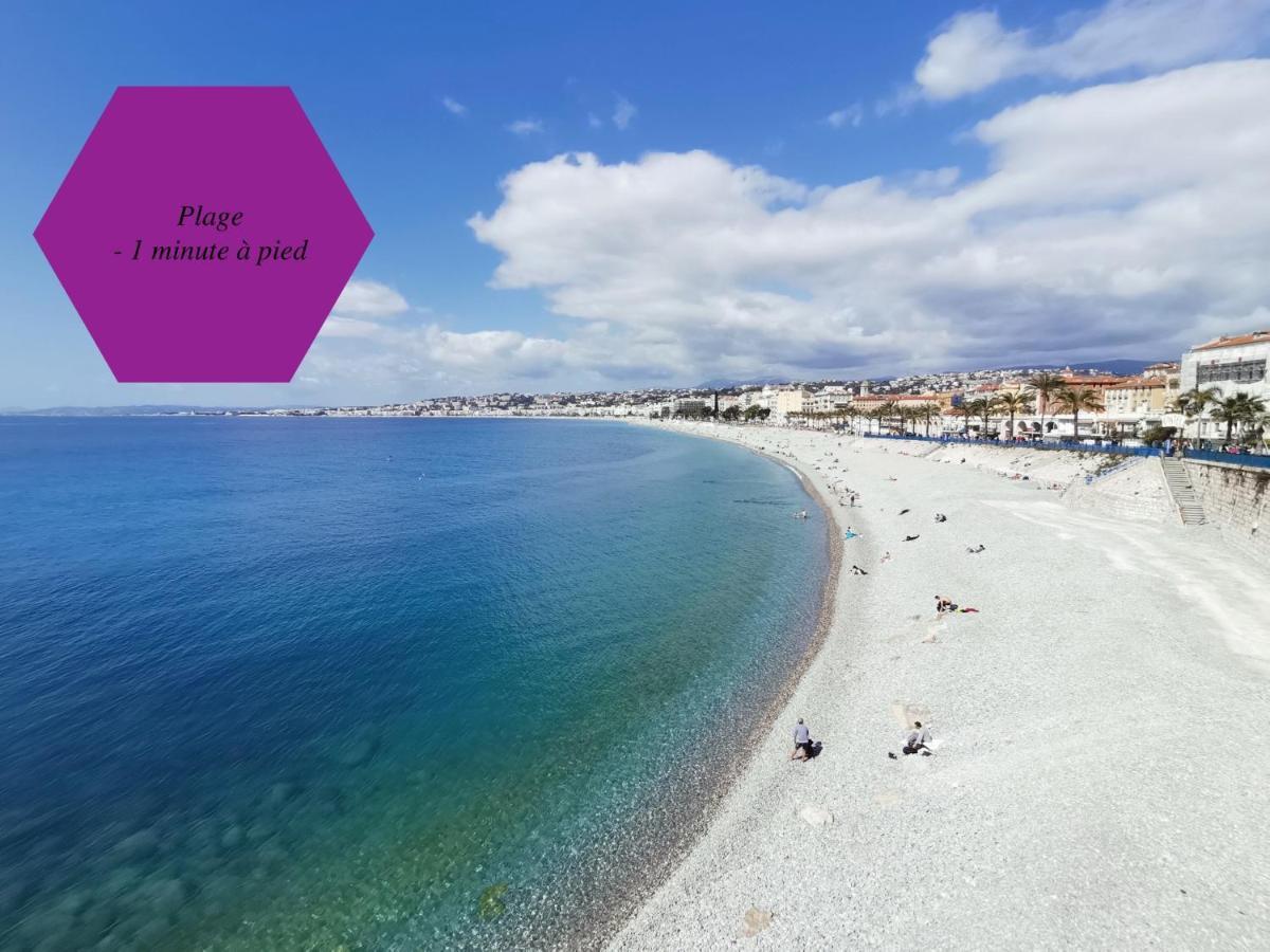 Studio - 1 Minute De La Plage Et De La Promenade Des Anglais Nice Bagian luar foto