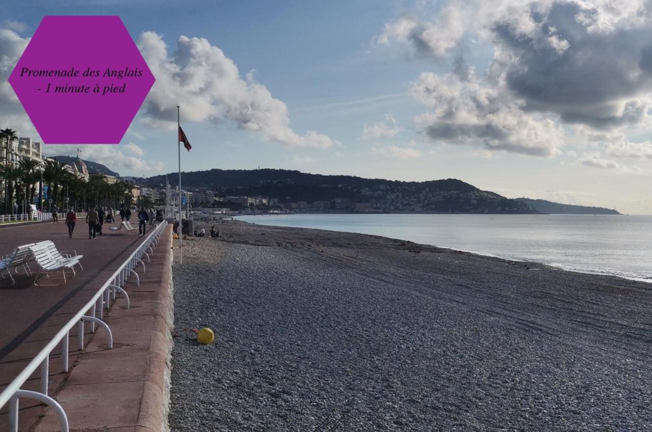 Studio - 1 Minute De La Plage Et De La Promenade Des Anglais Nice Bagian luar foto